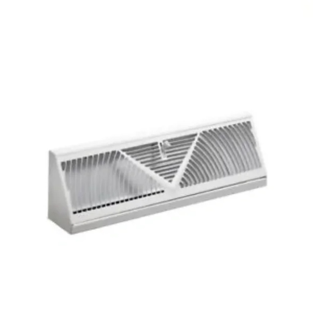 Accord 15 In. White Steel Baseboard Diffuser ABBBWH15